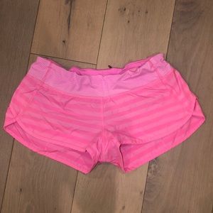 Lululemon Pink running shorts!
